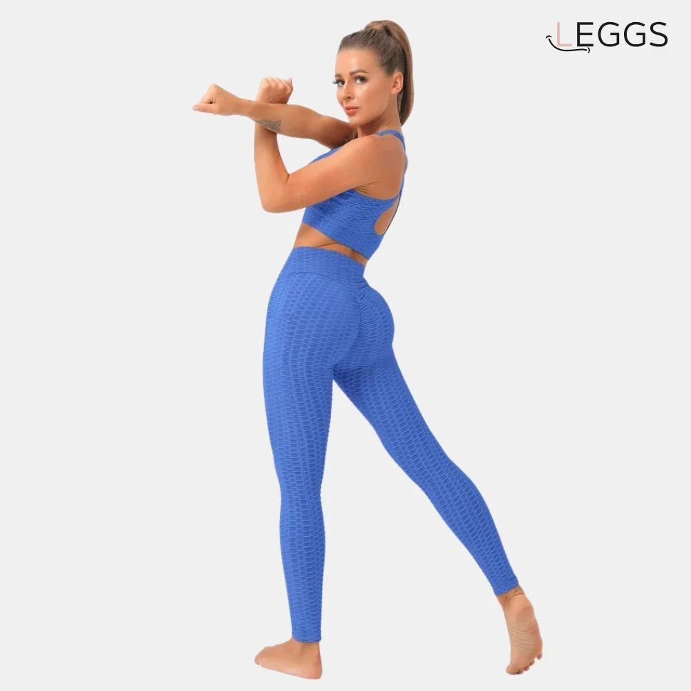 LEGGINGS PUSH-UP ANTI-ZELLULITIS BLAU