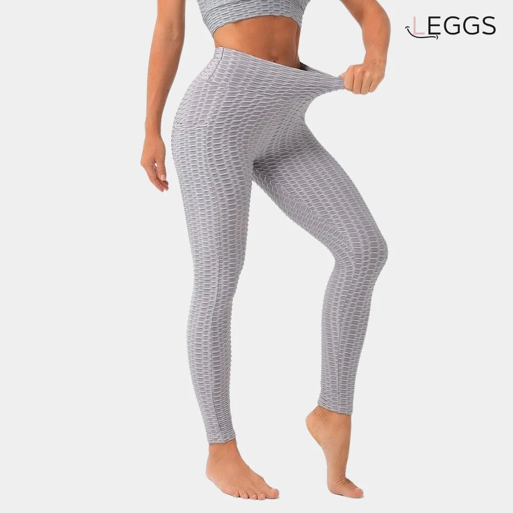 LEGGINGS PUSH-UP ANTI-ZELLULITIS GRAU