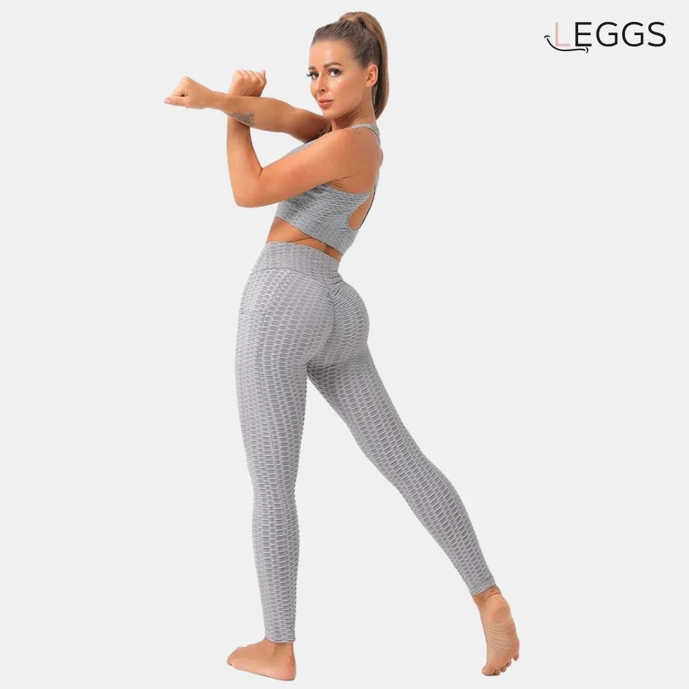 LEGGINGS PUSH-UP ANTI-ZELLULITIS GRAU