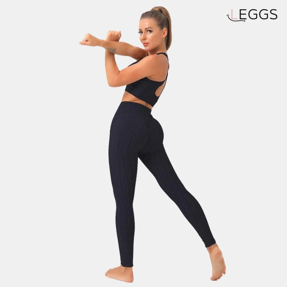 LEGGINGS PUSH-UP ANTI-ZELLULITIS SCHWARZ