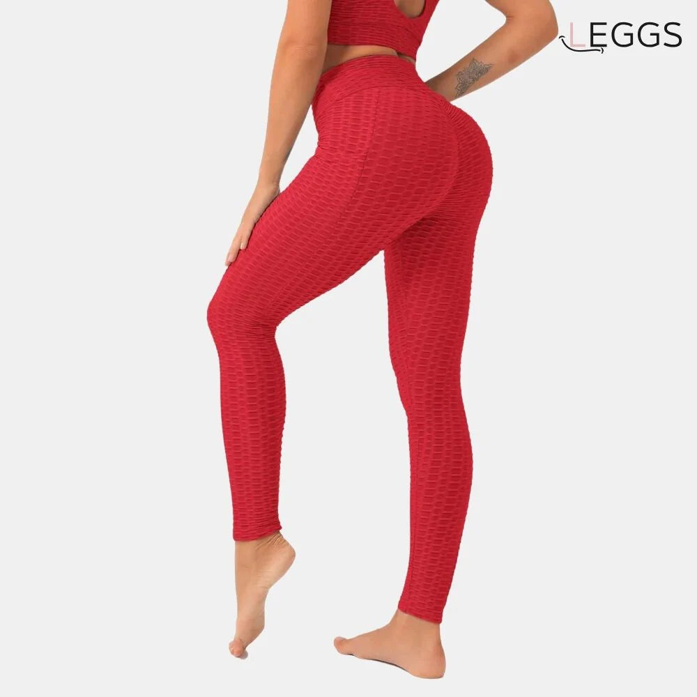 LEGGINGS PUSH-UP ANTI-ZELLULITIS ROT