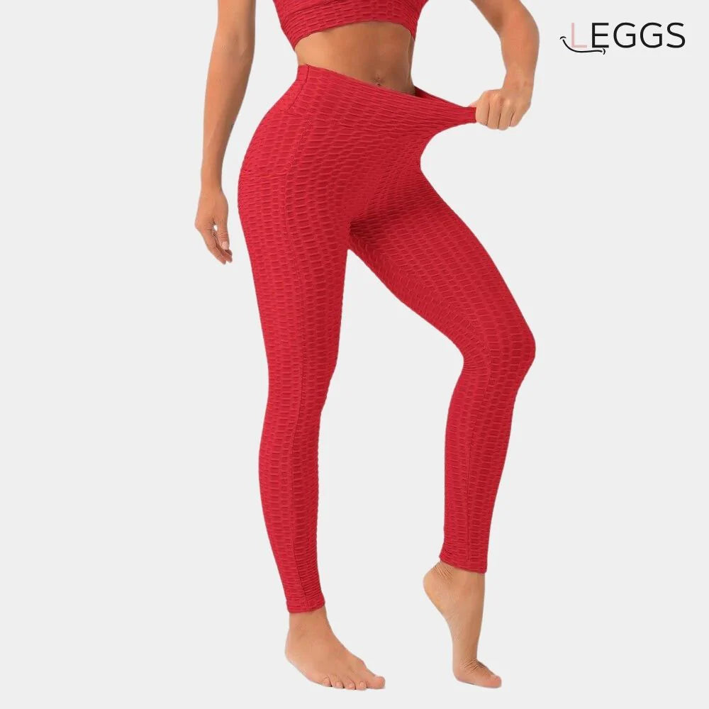 LEGGINGS PUSH-UP ANTI-ZELLULITIS ROT